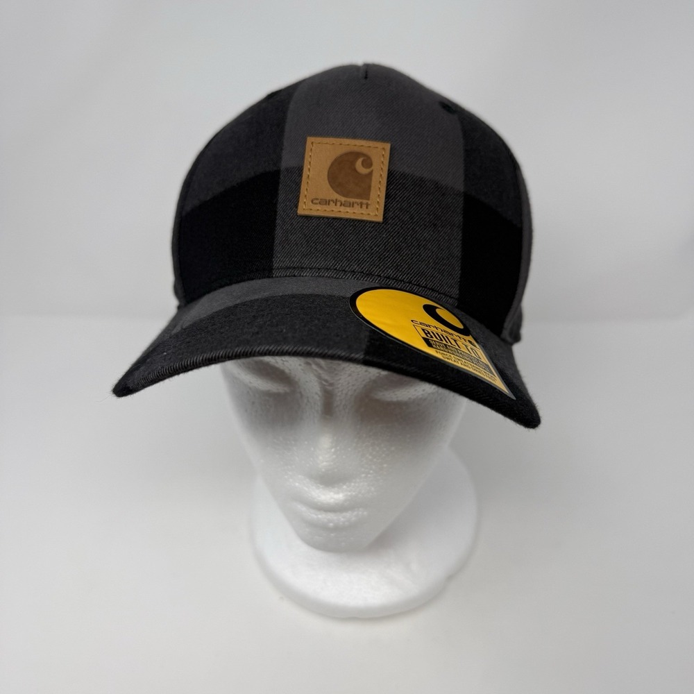 Carhartt Unisex Flannel Script Adjustable Snapback Cap LB3 Gravel One Size